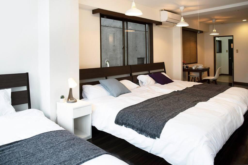 Apartment ③2station To Shinjuku. 3 Double Beds. Specious 45㎡